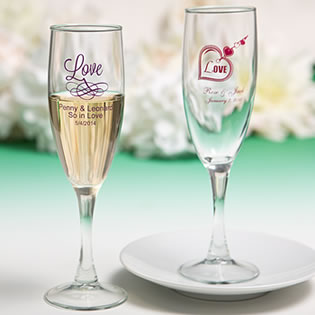 Personalized Champagne Glasses - 50th Birthday - Gifts for Women - Glass  Flutes