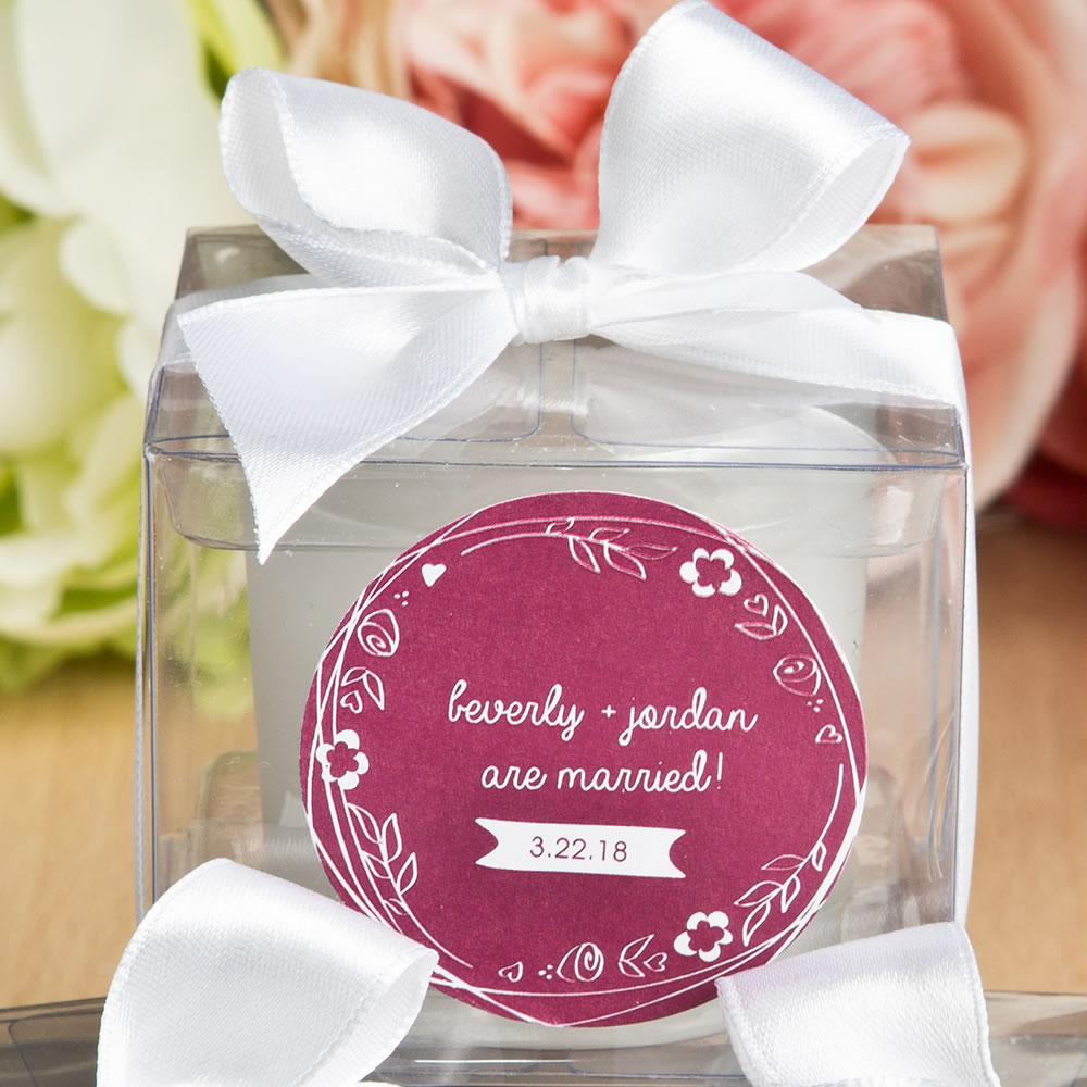 Personalized Candles Favor Favor