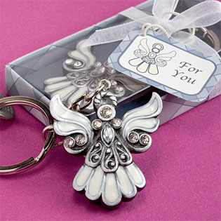 Angel Keychain Favors  Religious Occasion Favors